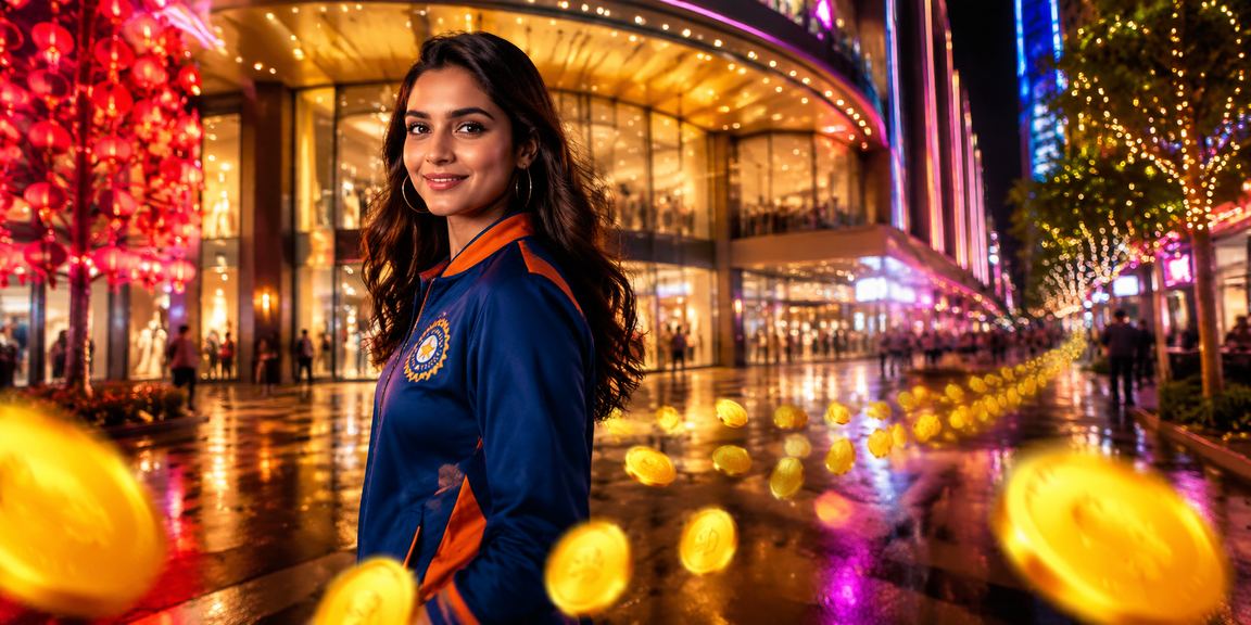 VIP player enjoying late night cricket betting at a bustling India market