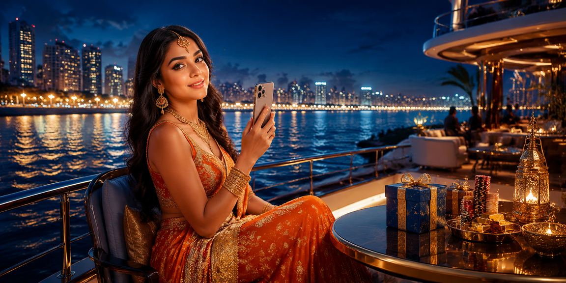 Mumbai Marine Drive at night, representing Indian mobile casino entertainment
